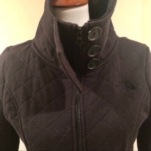 North Face mid weight cotton/fleece coat size M